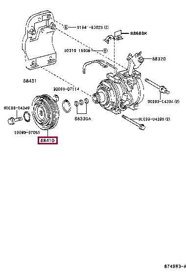 8841033120: Муфта компрессора Тойота