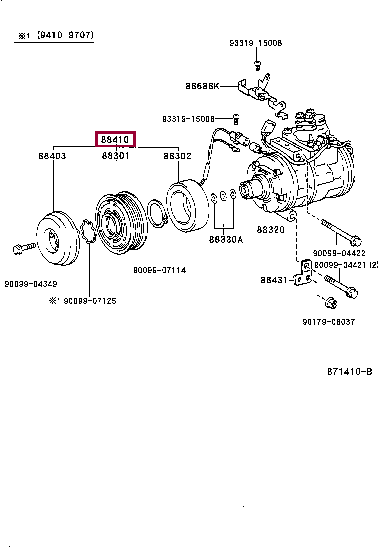 8841060410: Муфта компрессора кондиционера Тойота