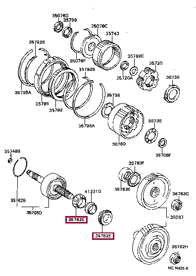 BEARING(FOR COUNTER DRIVE GEAR) 90369-40006 (номер toyota 9036940006)
