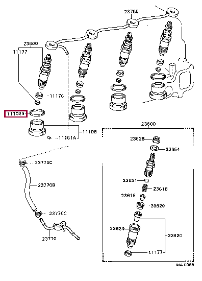 SHIM(FOR COMBUSTION CHAMBER) 11165-54030 (номер toyota 1116554030)