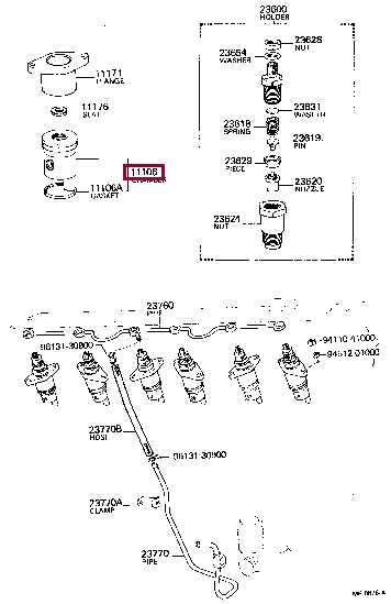 CHAMBER SUB-ASSY, COMBUSTION 11176-56010 (номер toyota 1117656010)