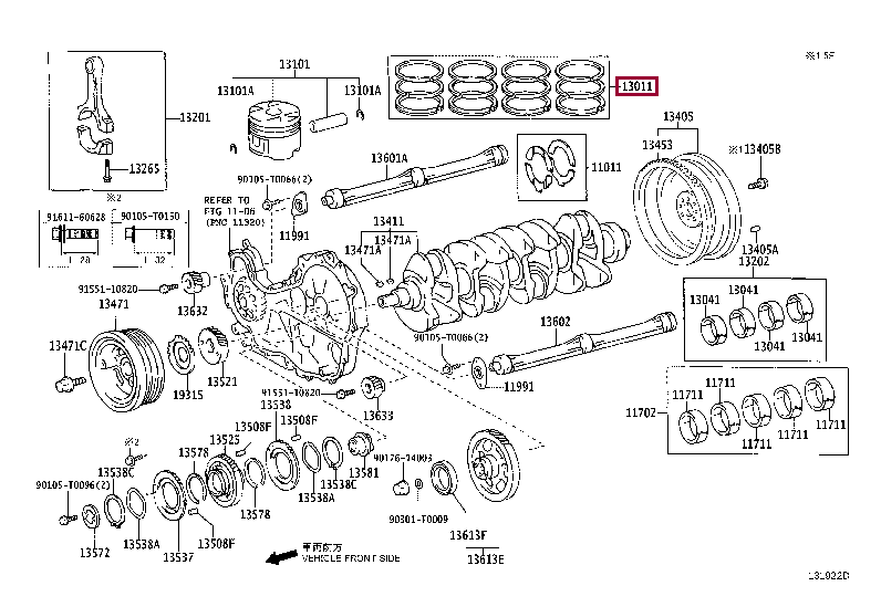 RING SET PISTON 13011 30051 Toyota 1301130051 ring-set-piston-13011-30051-toyota-1301130051