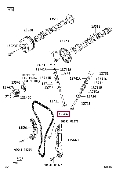 13506B2030: CHAIN SUB-ASSY Тойота