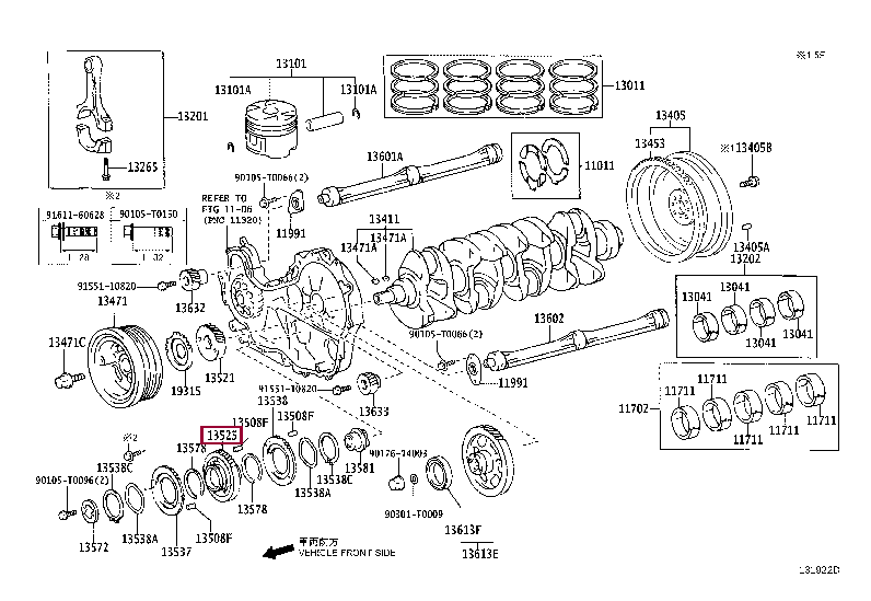 GEAR, IDLE, NO.1 13508-67011 (номер toyota 1350867011)