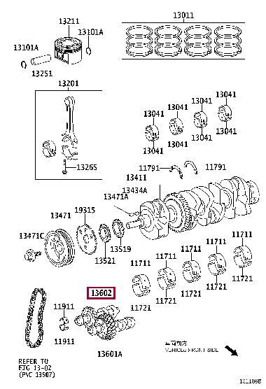BALANCESHAFT SUB-ASSY, NO.2 13602-28030 (номер toyota 1360228030)