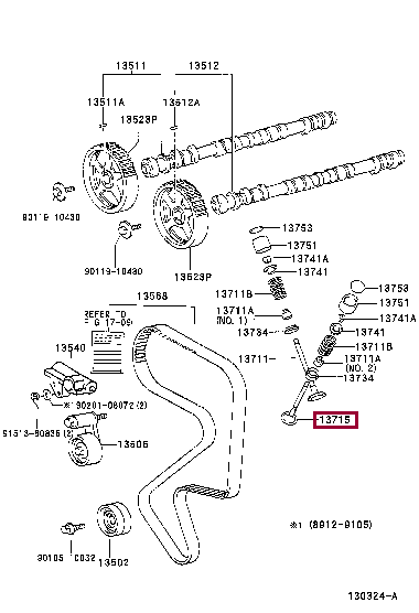 VALVE, EXHAUST 13715-88460 (номер toyota 1371588460)