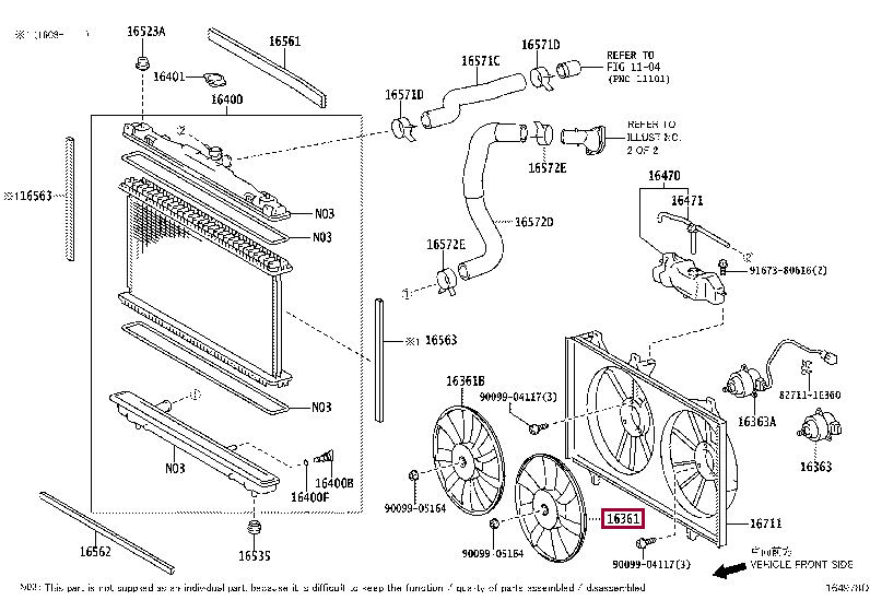 FAN 16361-36030 (номер toyota 1636136030)
