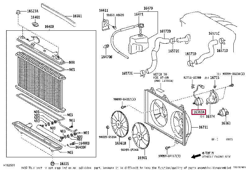 MOTOR, COOLING FAN, NO.2 16363-28230 (номер toyota 1636328230)