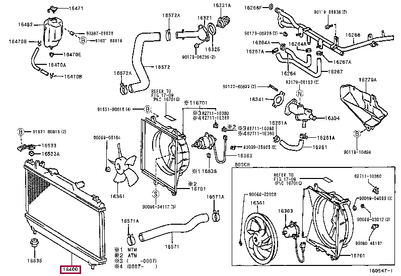 1640003190: RADIATOR ASSY Тойота