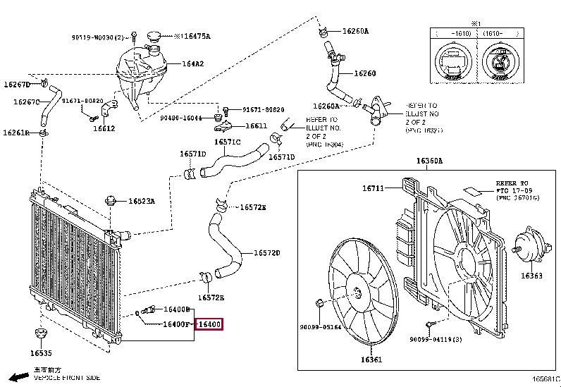 164000N051: RADIATOR ASSY Тойота