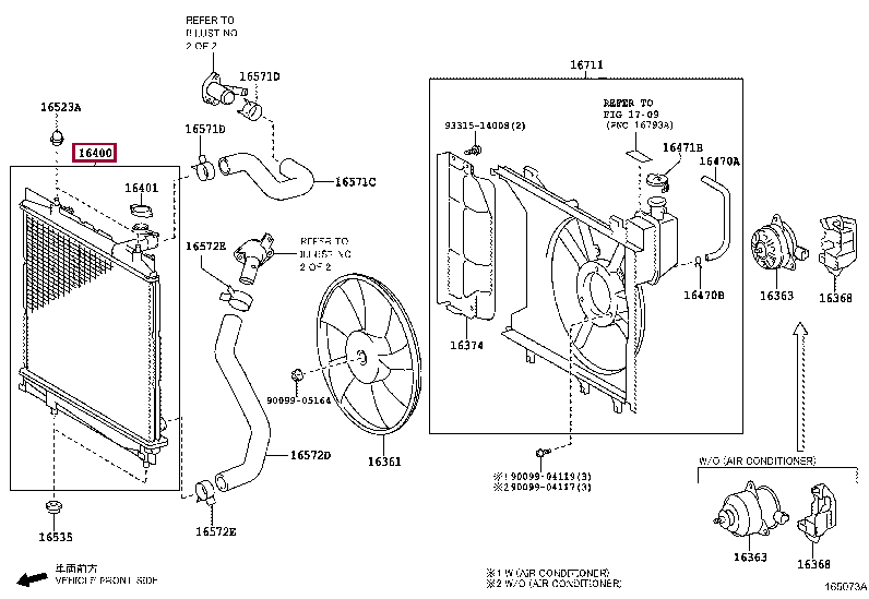164000Y050: RADIATOR ASSY Тойота
