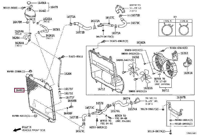 1640011A40: RADIATOR ASSY Тойота