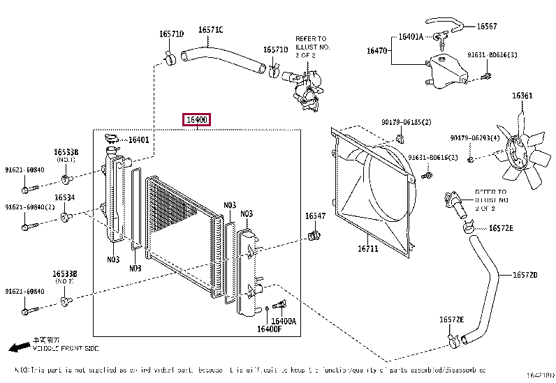 RADIATOR ASSY 16400-31354 (номер toyota 1640031354)