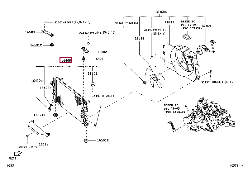 16400B5070: RADIATOR ASSY Тойота