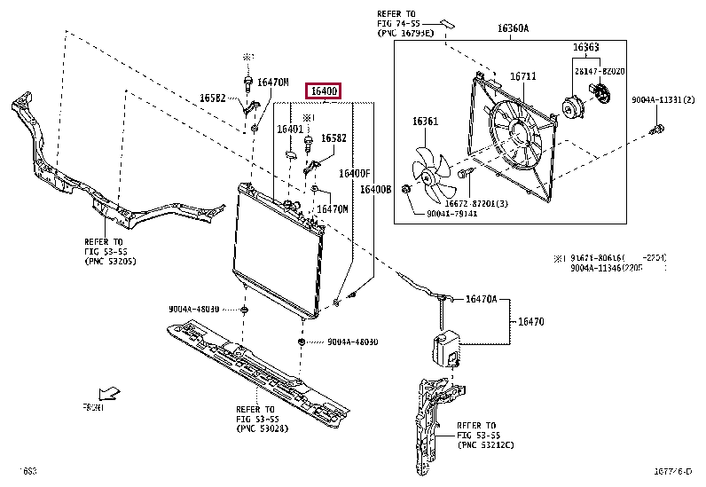 16400BZ890: RADIATOR ASSY Тойота
