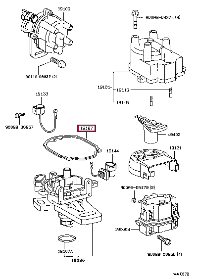 PACKING, DUST PROOF 19127-74050 (номер toyota 1912774050)