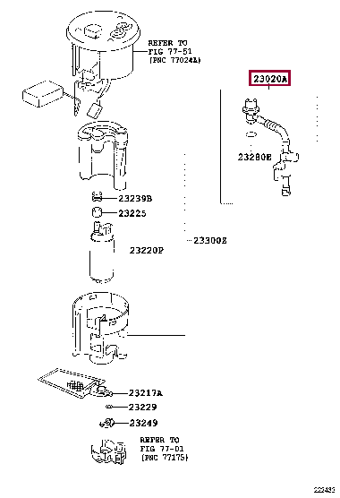 REGULATOR ASSY, FUEL PRESSURE W/JET PUMP 23020-28010 (номер toyota 2302028010)