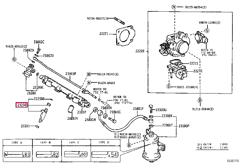 INJECTOR ASSY, FUEL 23209-11130 (номер toyota 2320911130)
