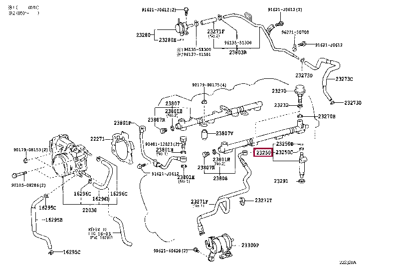 форсунка топливная 23209-50080 (номер toyota 2320950080)
