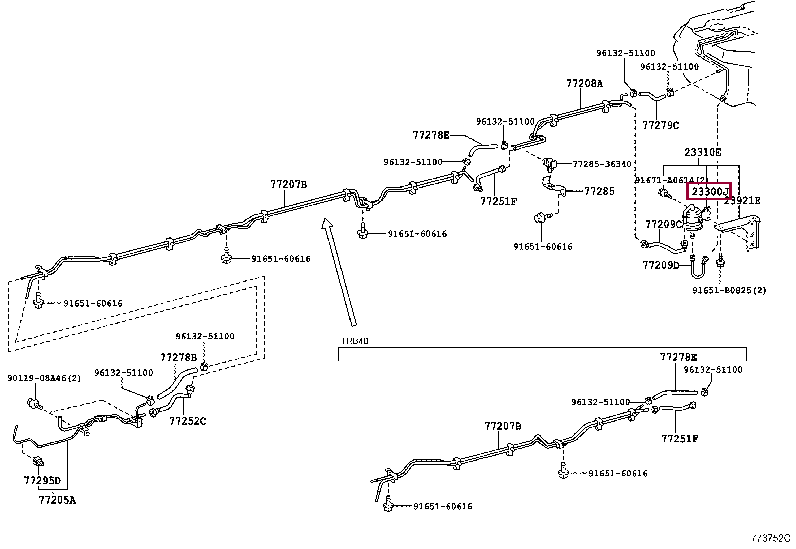 FILTER ASSY, FUEL 2330031210 (номер toyota 2330031210)
