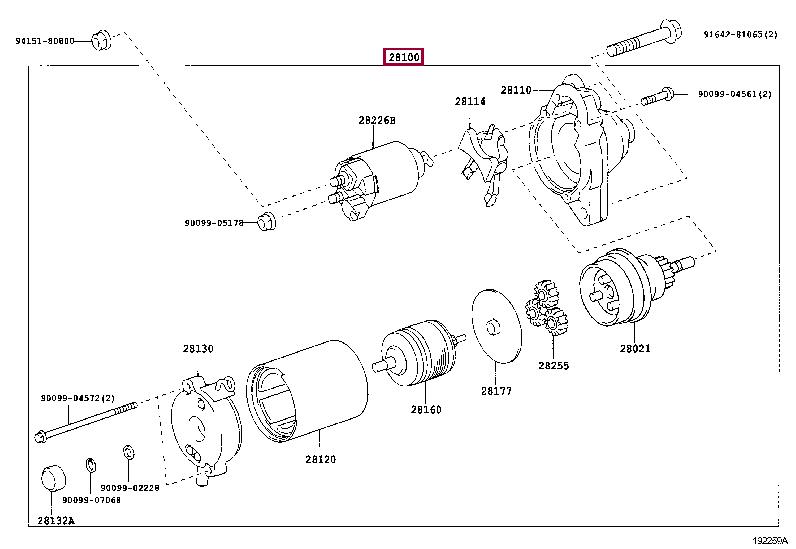 STARTER ASSY 28100-31071 (номер toyota 2810031071)
