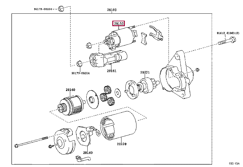 SWITCH ASSY, MAGNET STARTER 28150-37020 (номер toyota 2815037020)