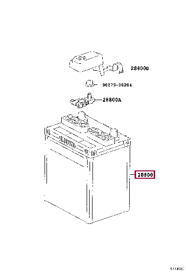 288000D070: BATTERY Тойота