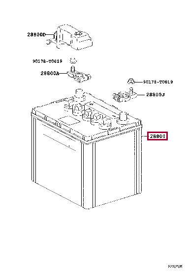 288000L230: BATTERY Тойота