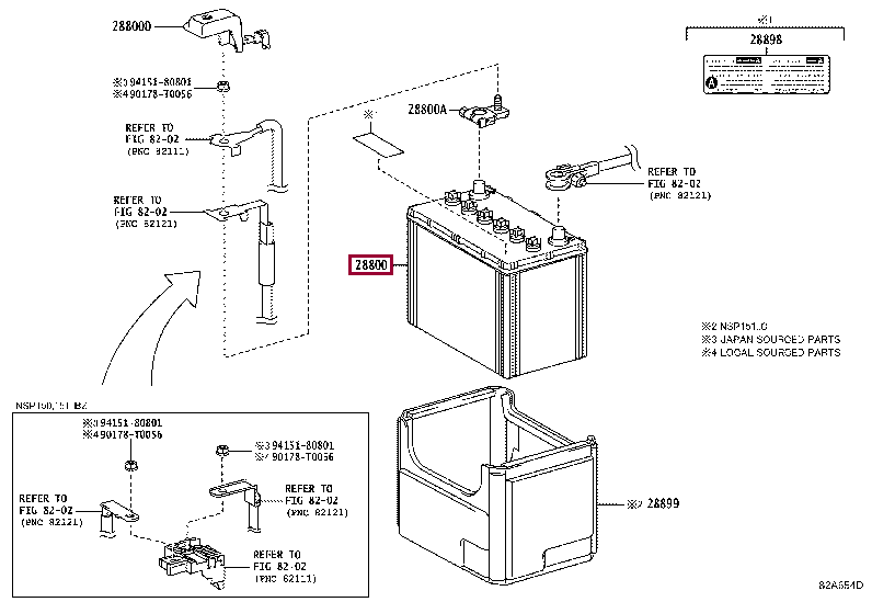 288000M211: BATTERY Тойота