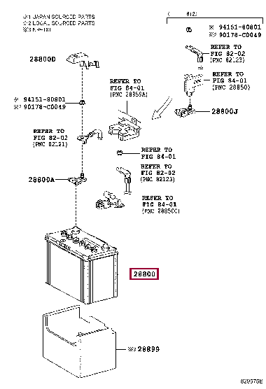 288000T120: BATTERY Тойота