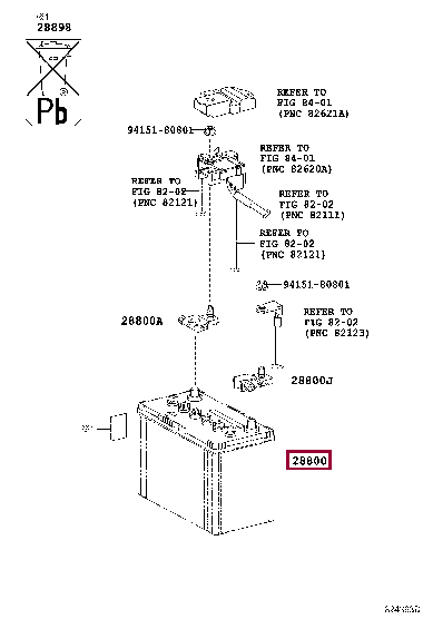 2880074261: BATTERY Тойота