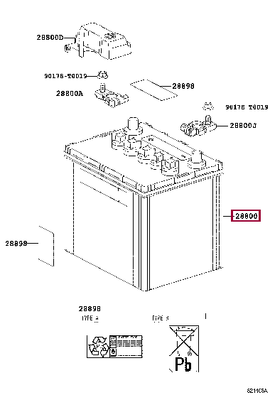 2880054232: Аккумулятор Тойота