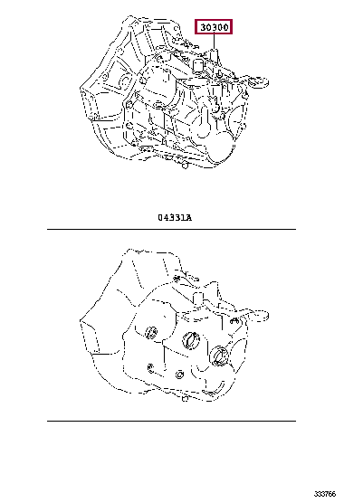 TRANSAXLE ASSY, MANUAL 30300-42242 (номер toyota 3030042242)