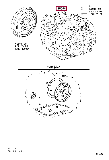 TRANSAXLE ASSY, AUTOMATIC 30500-45032 (номер toyota 3050045032)