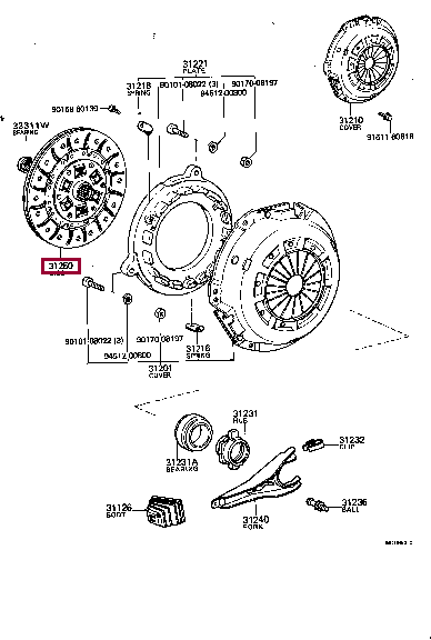 3125035090: DISC ASSY, CLUTCH Тойота