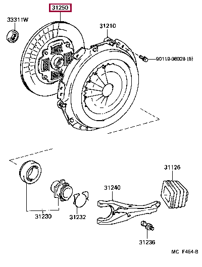 3125035160: DISC ASSY, CLUTCH Тойота