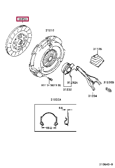 3125052030: DISC ASSY, CLUTCH Тойота