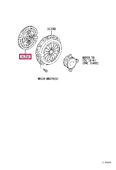 3125052271: DISC ASSY, CLUTCH Тойота