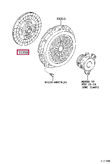 3125074021: DISC ASSY, CLUTCH Тойота