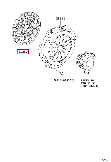 3125074030: DISC ASSY, CLUTCH Тойота