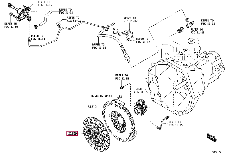 31250WC003: DISC ASSY, CLUTCH Тойота