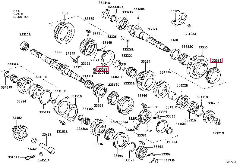 RING, SYNCHRONIZER, NO.1 33367-20070 (номер toyota 3336720070)