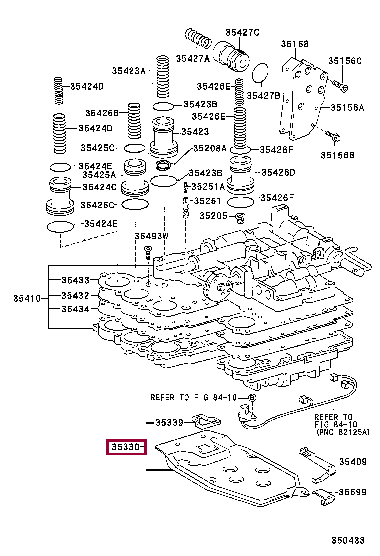 3533012030: STRAINER ASSY, VALVE BODY OIL Тойота