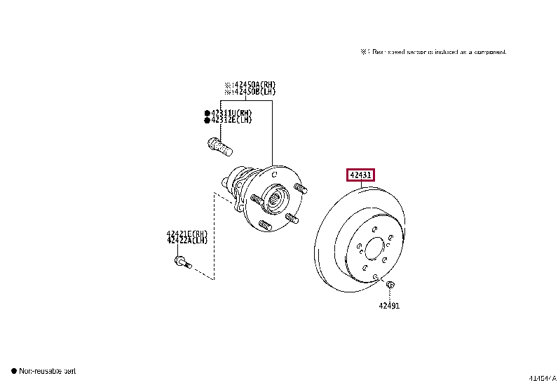 424310D160: DISC, REAR Тойота