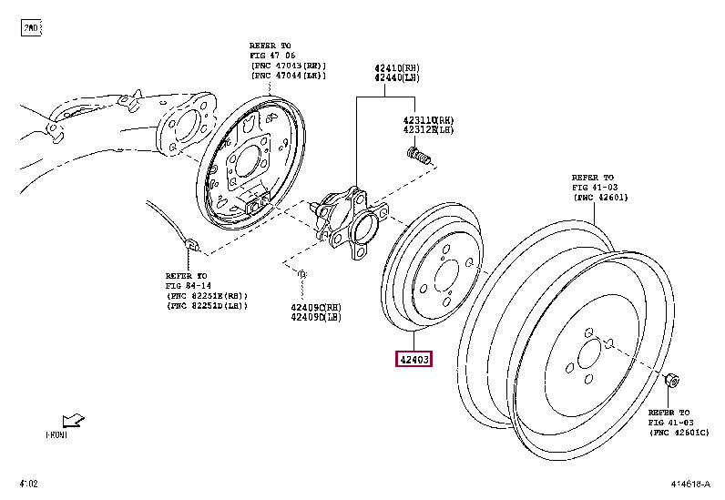 42431B2090: DRUM SUB-ASSY, REAR BRAKE Тойота