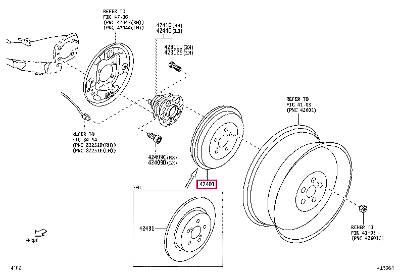 42431BZ200: DRUM SUB-ASSY, REAR BRAKE Тойота
