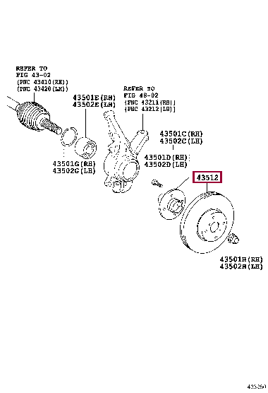 435120D260: DISC, FRONT Тойота