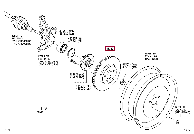 43512BZ430: DISC, FRONT Тойота