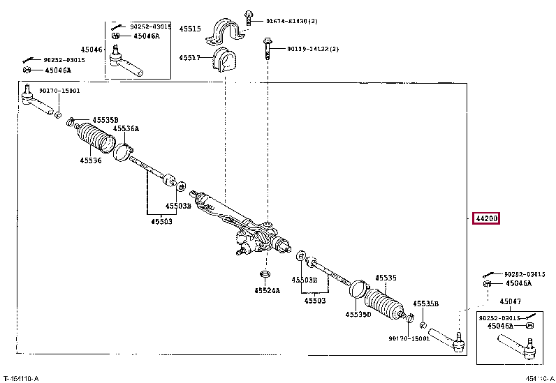 4420026550: LINK ASSY, POWER STEERING Тойота