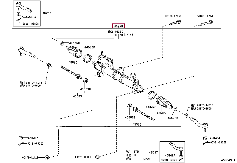 4420044110: LINK ASSY, POWER STEERING Тойота